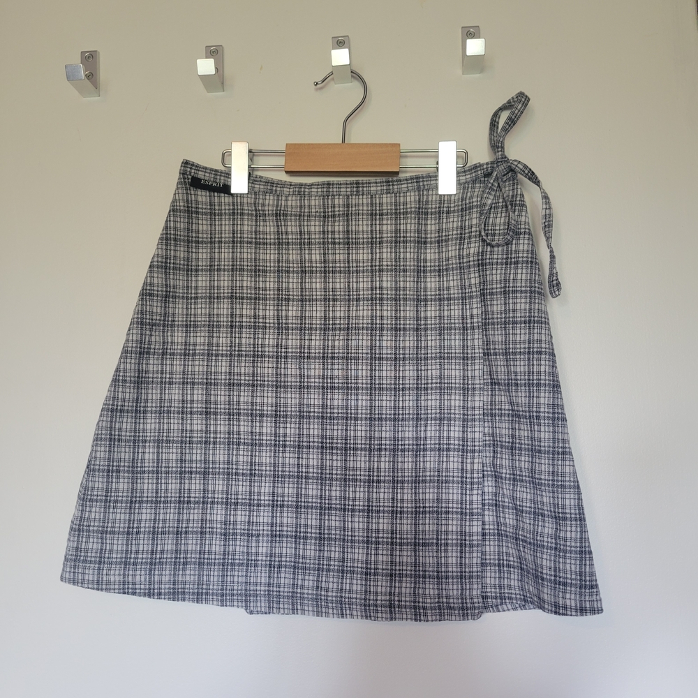 Vintage Plaid Wrap Skirt